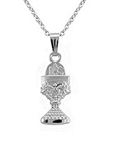 admirable tiny engraved chalice silver baby necklace
